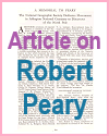 Article on Robert Peary, North Pole Discoverer