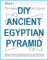 DIY Make Your Own Ancient Egyptian Pyramid Cut-out Template