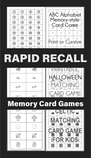 Rapid Recall Memory Card Games - Free to print (PDF files). These games engage and stimulate various cognitive processes, leading to several cognitive and educational benefits. 