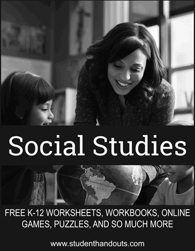 Free K-12 Social Studies Curriculum Materials - Free printable Social Studies worksheets, workbooks, puzzles, online games, and more, for students and teachers in kindergarten through high school.