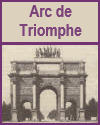 Triumphal Arch (Carrousel), Paris, France.  The Arc de Triomphe is the largest triumphal arch in the world.