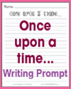 Once upon a time... Printable Writing Prompt