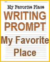 My Favorite Place Writing Prompt Worksheet