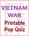 Vietnam War Pop Quiz